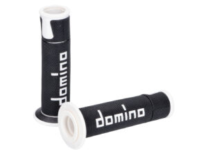 Vairo rankenėlių paminkštinimo rinkinys Domino A450 on-road racing juoda/balta