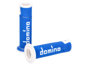 Vairo rankenėlių paminkštinimo rinkinys Domino A450 on-road racing mėlyna/balta