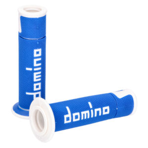 Vairo rankenėlių paminkštinimo rinkinys Domino A450 on-road racing mėlyna/balta