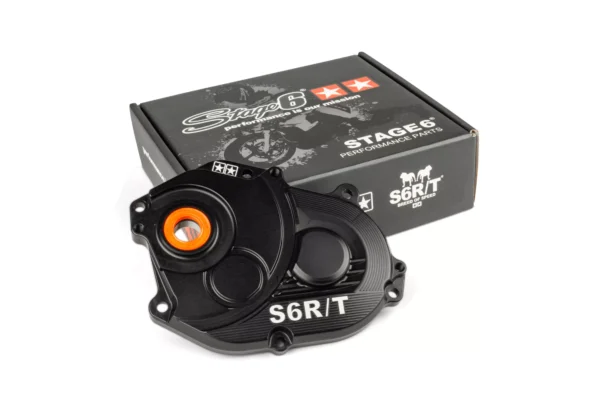 Reduktoriaus dangtelis Stage6 R/T Mk2 Juodas su titaniniais varžtais Minarelli