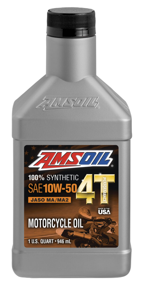 AMSOIL 10W50 100% Synthetic 4T Performance Motorcycle Oil 946ml
