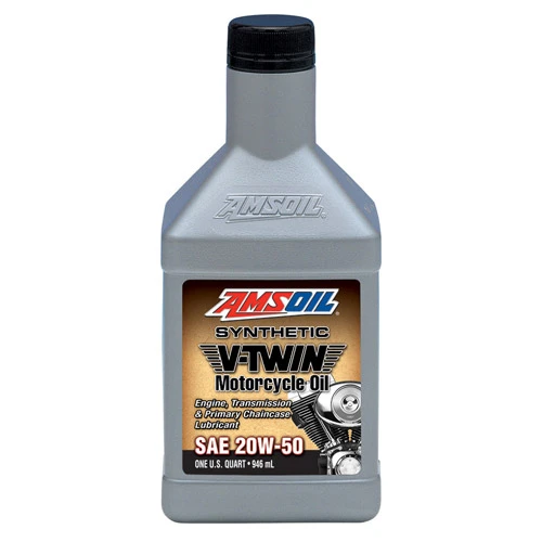 AMSOIL 20W50 100% Synthetic V-Twin Motorcycle Oil 946ml