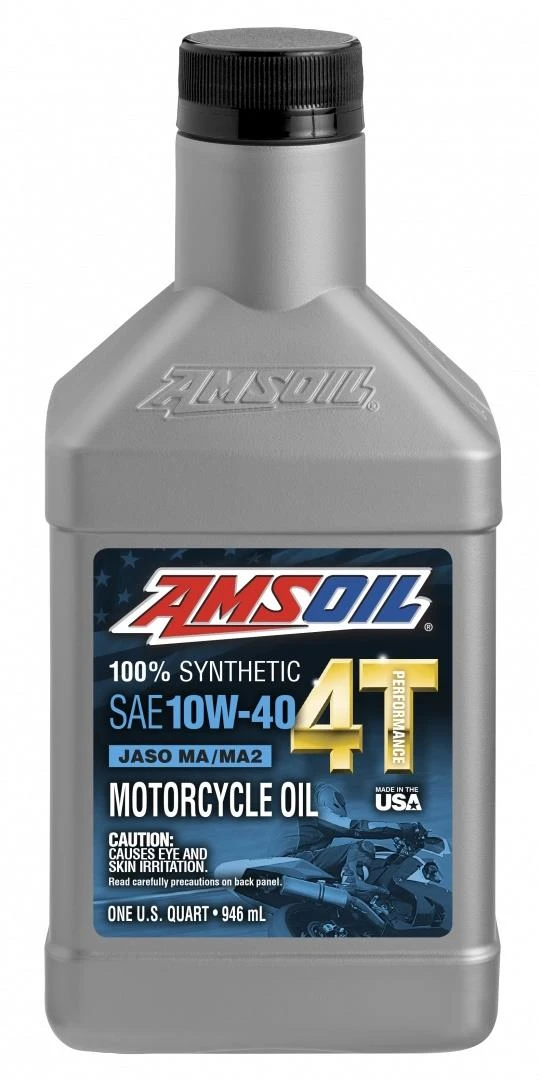 AMSOIL 10W40 100% Synthetic 4T Performance Motorcycle Oil 946ml