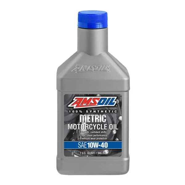 AMSOIL 10W40 100% Synthetic Metric Motorcycle Oil 946ml