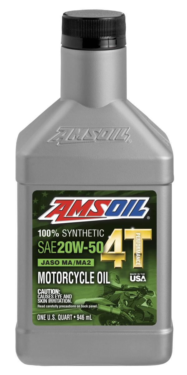 AMSOIL 20W50 100% Synthetic 4T Performance Motorcycle Oil 946ml