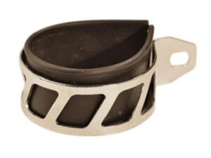 Apykaklė duslintuvui scooter DOPPLER, skirta S3R/RR7 (nerūdijantis plienas + guma), D60 mm.