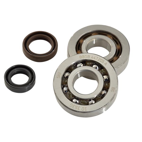 Alkūninio veleno guolis + alyvos tarpikliai DOPPLER, skirti SPEEDFIGHT/TREKKER/BUXY/FOX (20x52x14) SKF BB1B.