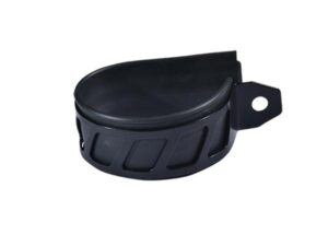 Apykaklė duslintuvui MOTO 50cc DOPPLER, skirta ER1/WR7/GP8.0 (juoda + juoda guma), D70 mm.