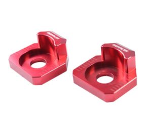 Grandinės įtempėjas su dantračiu 50cc DOPPLER, skirtas RIEJU MRT/TROPHY/MRX/SMX/TANGO/RS3/DT50, aliuminis raudonas