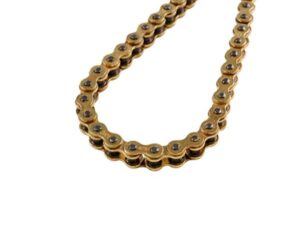 Grandinė MOTO 420 DOPPLER, 134 jungtys, sustiprinta, spalva auksinė