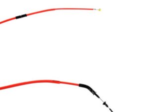 GALINIO STABDŽIO TROSAI MOTOROLERIUI DOPPLER TEFLONINIS SKIRTAS YAMAHA BW'S NUO 2004 RAUDONAS