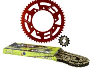 „GRANDINĖS KOMPLEKTAS DOPPLER – ALIUMININIS – SKIRTAS MRT/DT50/XP6 '00-> / XP7 CROSS / RS3 (13X53) SU RAUDONA GALINE ŽVAIGŽDE