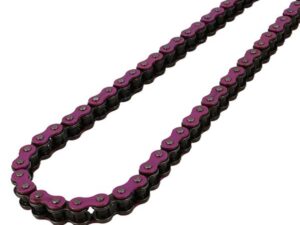 Motociklo grandinė 50cc 420 DOPPLER, 134 jungtys, sustiprinta, spalva violetinė