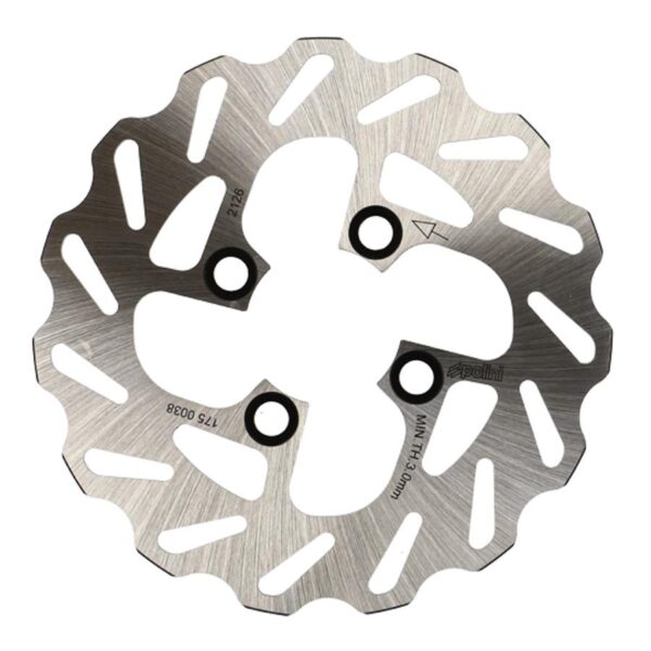 PRIEKINIS STABDŽIŲ DISKAS POLINI WAVE MOTOROLERIUI BW’S 2004→ 12" / SPIRIT 1999→ / NG →1998 (Ø180)