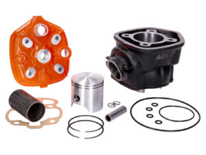 Big Bore cilindrų komplektas MVT Iron Max 90 cc, su stūmoklio kaiščiu 13 mm (PP = 13 mm), skirtas Minarelli AM6 varikliui