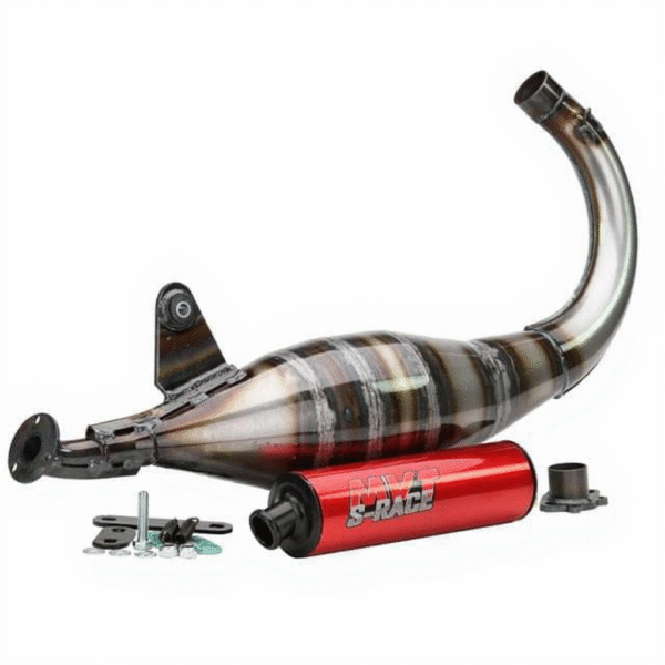 Išmetimo sistema MVT S‑Race 70‑80 cc, skirta Derbi varikliams Euro 2 / Euro 3 / Euro 4