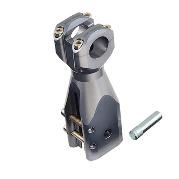 Doppler titano spalvos motorolerio vairo adapteris Speedfight / TKR / Trekker / Vivacity 1 & 2 modeliams – Ø22 mm