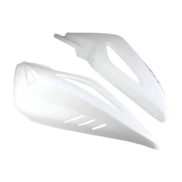 BCD Xtreme baltas galinis motorolerio plastikas su atlošu Yamaha Nitro/Aerox (iki 2013 m.) – komplektas