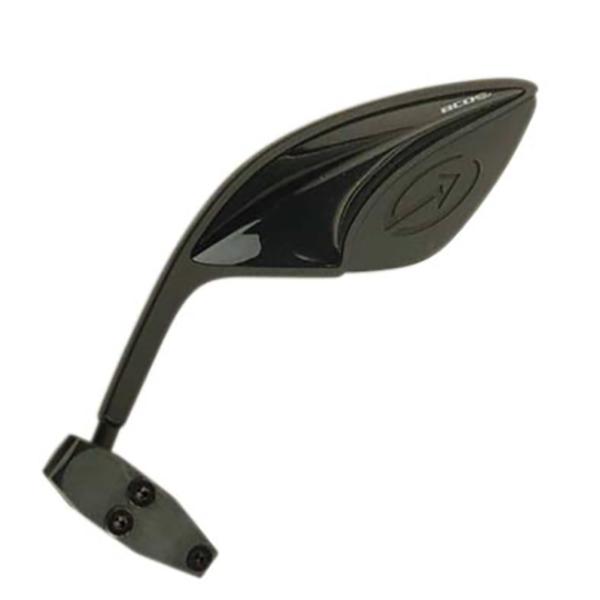 Kairysis veidrodėlis BCD TT Ø8 juodas/juodas