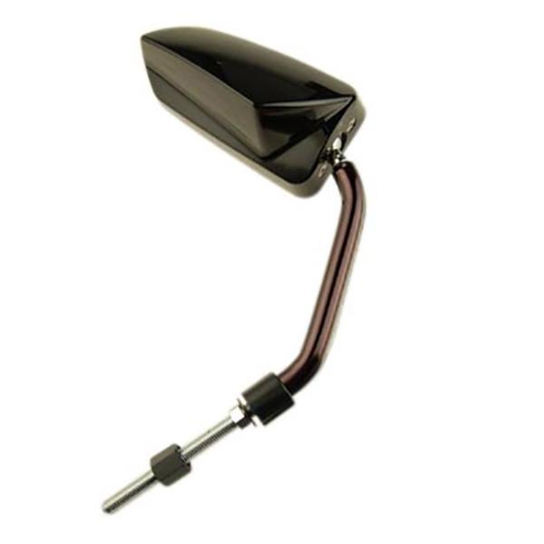 Galinis veidrodėlis dešinės pusės BCD F1 PRO Ø8 juodas