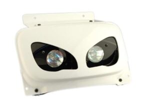 BCD Dichroic RX V2 balta dviguba motorolerio priekinė lempa skirta Booster / BW’s (nuo 2004 m.)