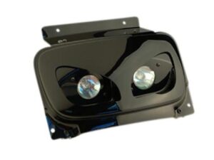 BCD Dichroic X V2 juoda dviguba motorolerio priekinė lempa skirta Booster / BW’s (nuo 2004 m.)