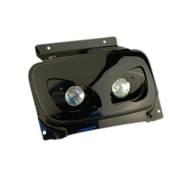 BCD Dichroic X V2 juoda dviguba motorolerio priekinė lempa skirta Booster / BW’s (nuo 2004 m.)