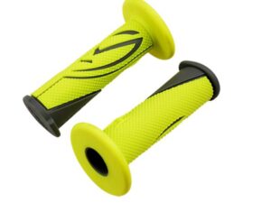 BCD rankenos, neoninės geltonos/pilkos (poros)