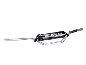 Doppler sidabrinis aliuminis motorolerio Cross-Bar vairas (L:740 H:70) su kempine