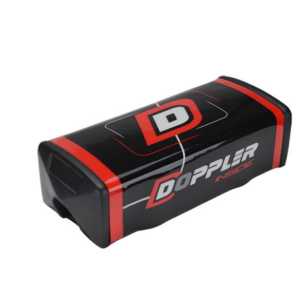 Doppler juodo/raudo motorolerio vairo kempinė Oversize