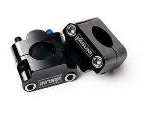 Yasuni Pro Race juodas aliuminis 50cc/motociklo vairo adapteris 28,6 mm (2 vnt.)