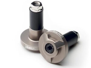 Yasuni Pro Race pilkos/titano spalvos vairo galvutės Ø14 aliuminiam vairui (2 vnt.)