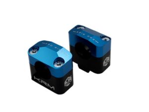 KRM Pro Ride juodas/mėlynas aliuminis 50cc/motociklo vairo adapteris 28,6 mm (2 vnt.)