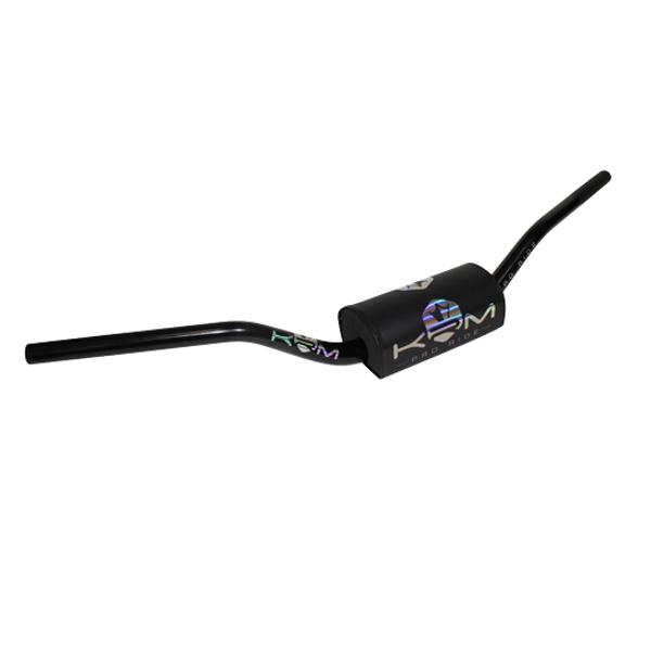 KRM Pro Ride Oversize Ø28,6 aliuminis motorolerio vairas su kempine Holographic juodas