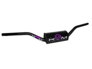 KRM Pro Ride juodas/violetinis motorolerio Oversized 28,6 aliuminis vairas su kempine