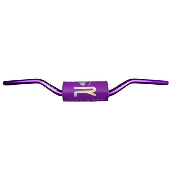 KRM Pro Ride Oversize Ø28,6 aliuminis motorolerio vairas pavarų 50cc/motociklui su Mousse Full Purple Holographic