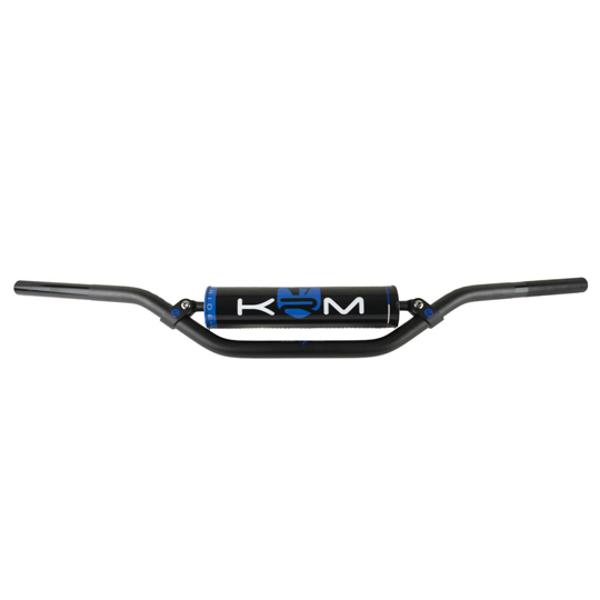 KRM Pro Ride juodas/mėlynas Cross Bar Vairas