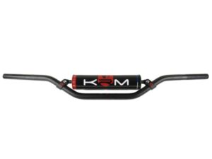 KRM Pro Ride juodas/raudonas motorolerio Cross Bar vairas su kempine