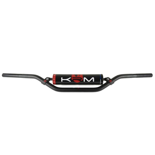 KRM Pro Ride juodas/raudonas motorolerio Cross Bar vairas su kempine