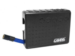 Oro kompresorius – 8 barai – kišeninio dydžio su LED žibintuvėliu – (8 AA baterijos)