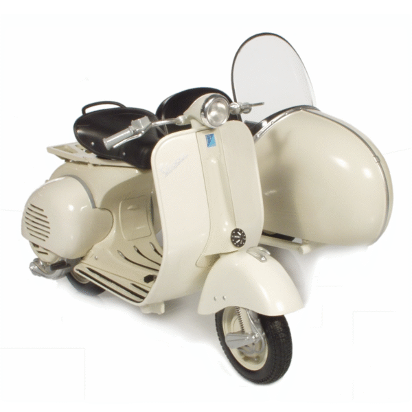Modelis FORME Vespa 150 VL1T su šonine priekaba, smėlio spalvos