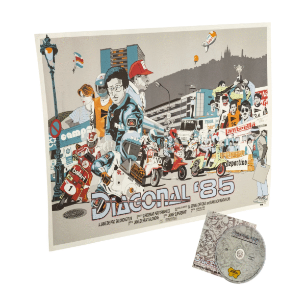 Plakato/DVD rinkinys „Diagonal ‘85 Barselonos miesto lenktynės“