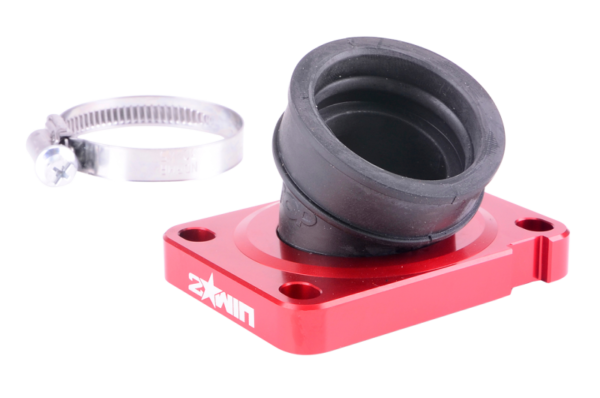 2WIN 19–28 mm 360° PWK įsiurbimo kolektorius, raudonas, AM6 / Derbi