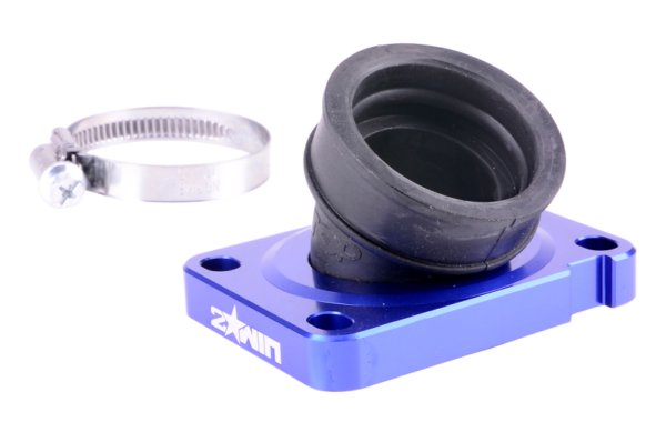 2WIN 19–28 mm 360° PWK įsiurbimo kolektorius, mėlynas, AM6 / Derbi