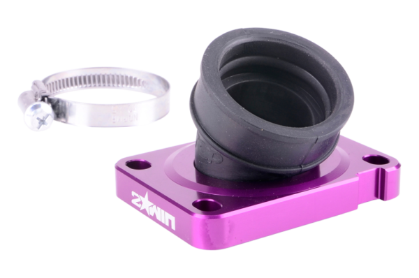 2WIN 19–28 mm 360° PWK įsiurbimo kolektorius, violetinis, AM6 / Derbi