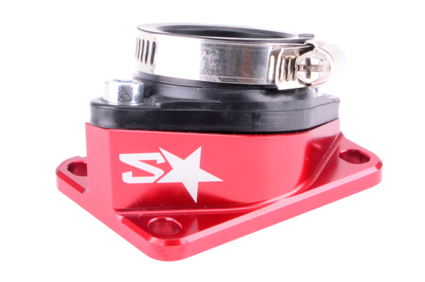 2WIN 19–28 mm PWK CNC įsiurbimo kolektorius, raudonas, AM6 / Derbi