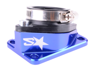 2WIN 30–34 mm PWK CNC įsiurbimo kolektorius, mėlynas, AM6 / Derbi