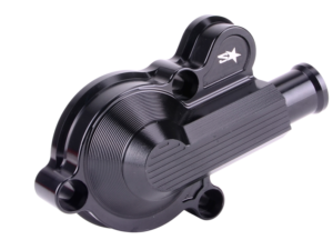 2WIN didelio pralaidumo aušinimo pompos dangtelis (juodas) Derbi Euro 3 / 4 varikliui