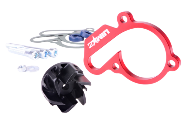 2WIN didelio pralaidumo vandens pompos komplektas (raudonas) Derbi Euro 3 / 4