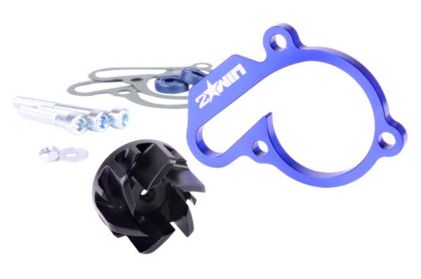 2WIN didelio pralaidumo aušinimo pompos komplektas (mėlynas) Derbi Euro 3 / 4